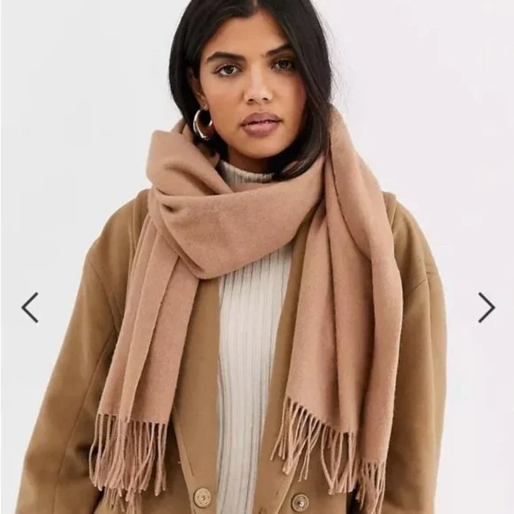 & Other Stories Wool Fringe Scarf